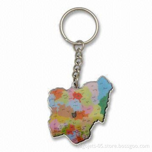 Printed Metal Keychain, Various Finishes are Available, Customized Designs are Welcome